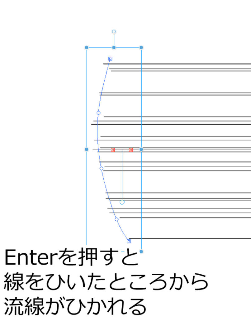 流線が引かれる