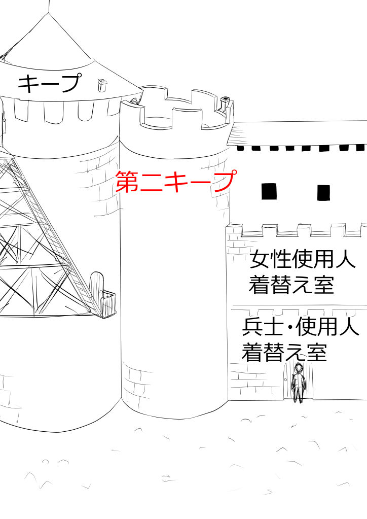 第二キープ拡大図