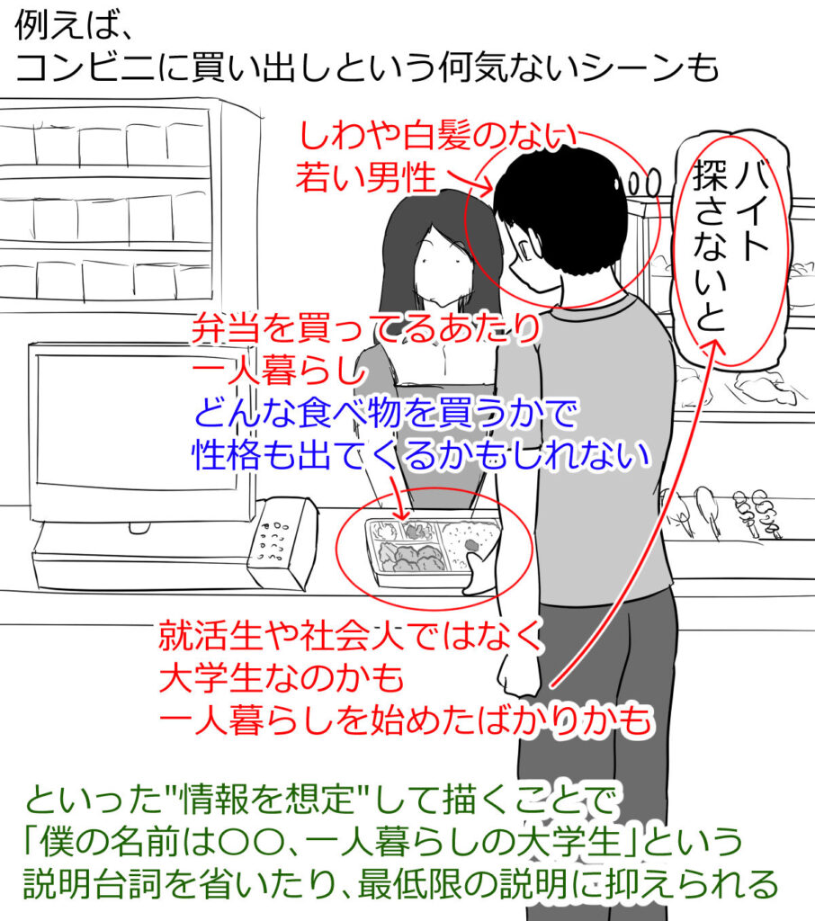 漫画の何気ないシーンの情報